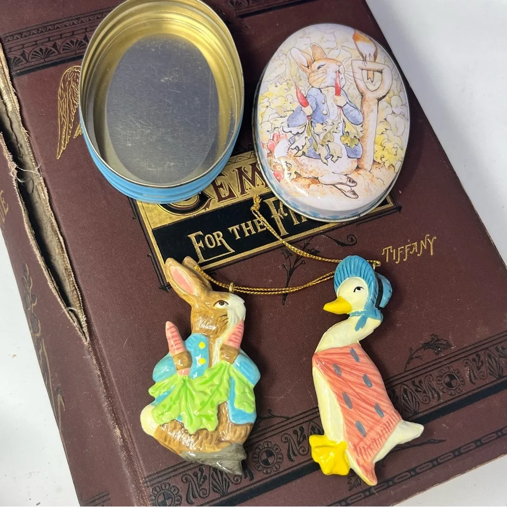 Schmid | Accents | 998 Schmid Beatrix Potter Tin Peter Rabbit Jemina ...